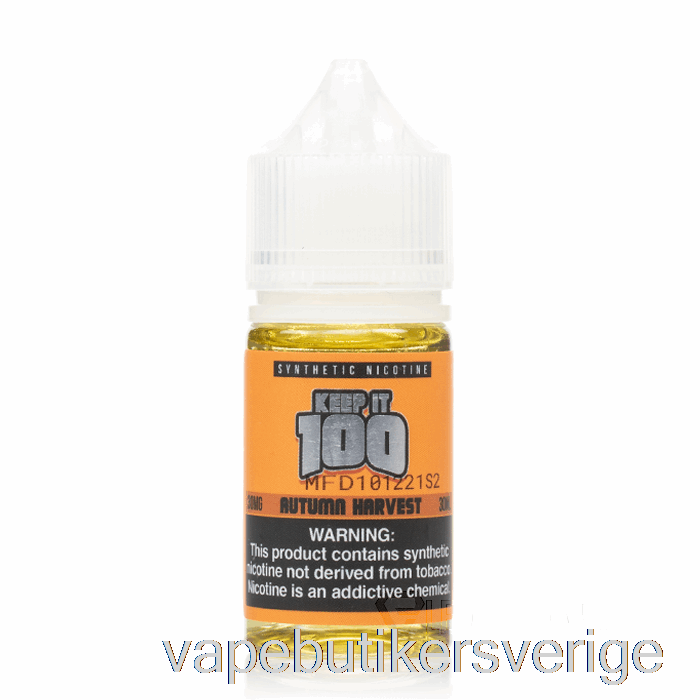 Vape Sverige Höstskördsalter - Behåll Det 100 E-vätska - 30ml 50mg